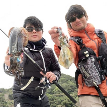 ショアガイドフィッシングでイカRIDEON…